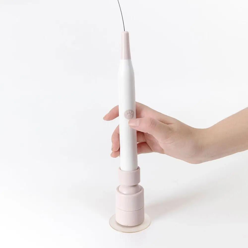 Переключаемый Узор Бабочка Кошачья Удочка Интерактивная Игрушка Съемная Ручка Автоматическая Игрушка-Дразнилка для Кошек Вращение на 360° 2026