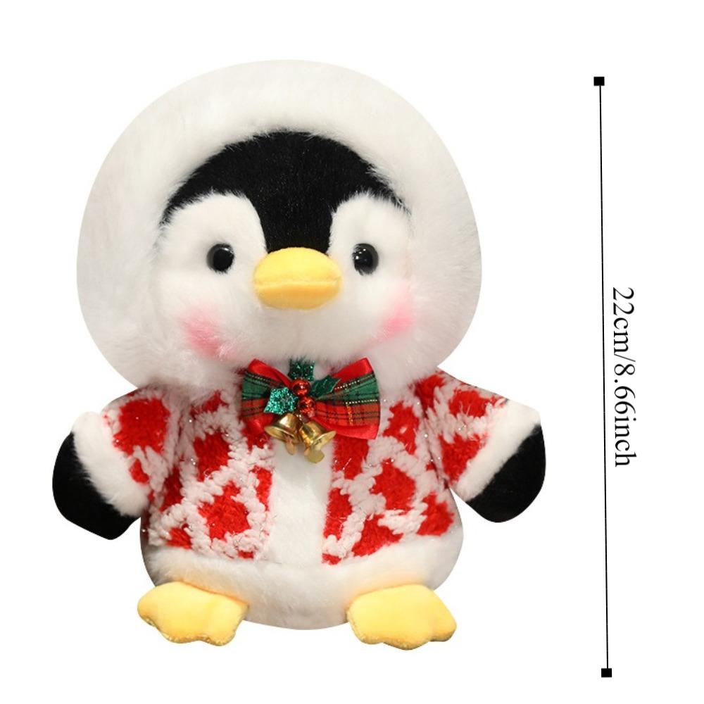 Fluffy Christmas Penguin Plush Toy PP Cotton Penguin Plush Doll  Decorate Present