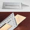 Aluminum Alloy Angle Ruler Woodworking Ruler 90 45 Degree Turn Ruler Multifunctional Tirangular Measuing Ruler Woodworking Tools
