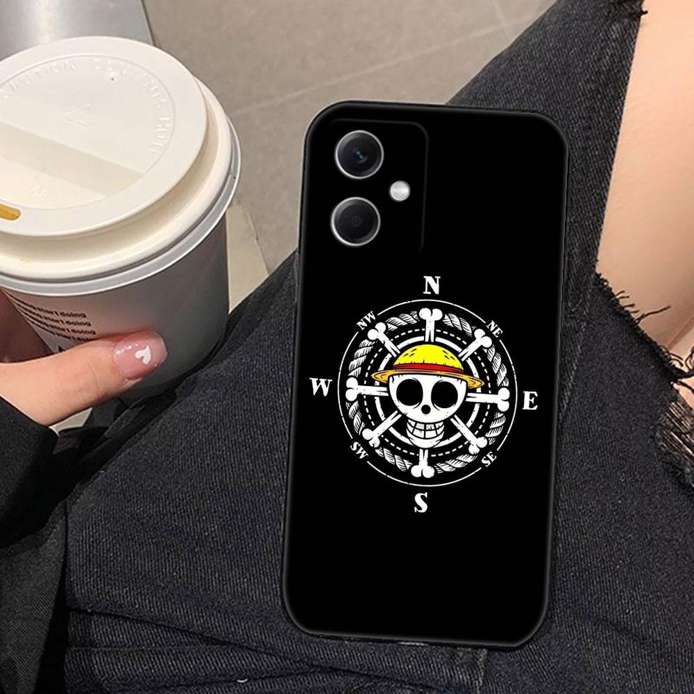 Чехол для телефона с логотипом Luffy из One Piece для Redmi Note 15 14 13 12 12S 11 11T 11S 10 9T 9 Pro, ТПУ Чехол Funda, DIY Оболочка Capa Cover