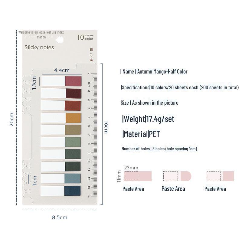 Morandi Color Sticky Note - Маленькие наклейки-индексы для записи свежей классификации