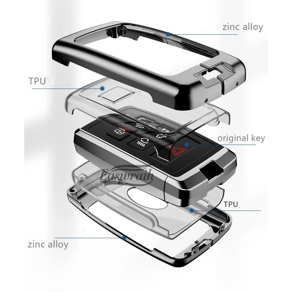 Автомобильный чехол для ключей из ТПУ из цинкового сплава, держатель для Land Rover Range Rover Discovery 5 Sport для JAGUAR XE XF XJ F PACE, аксессуары