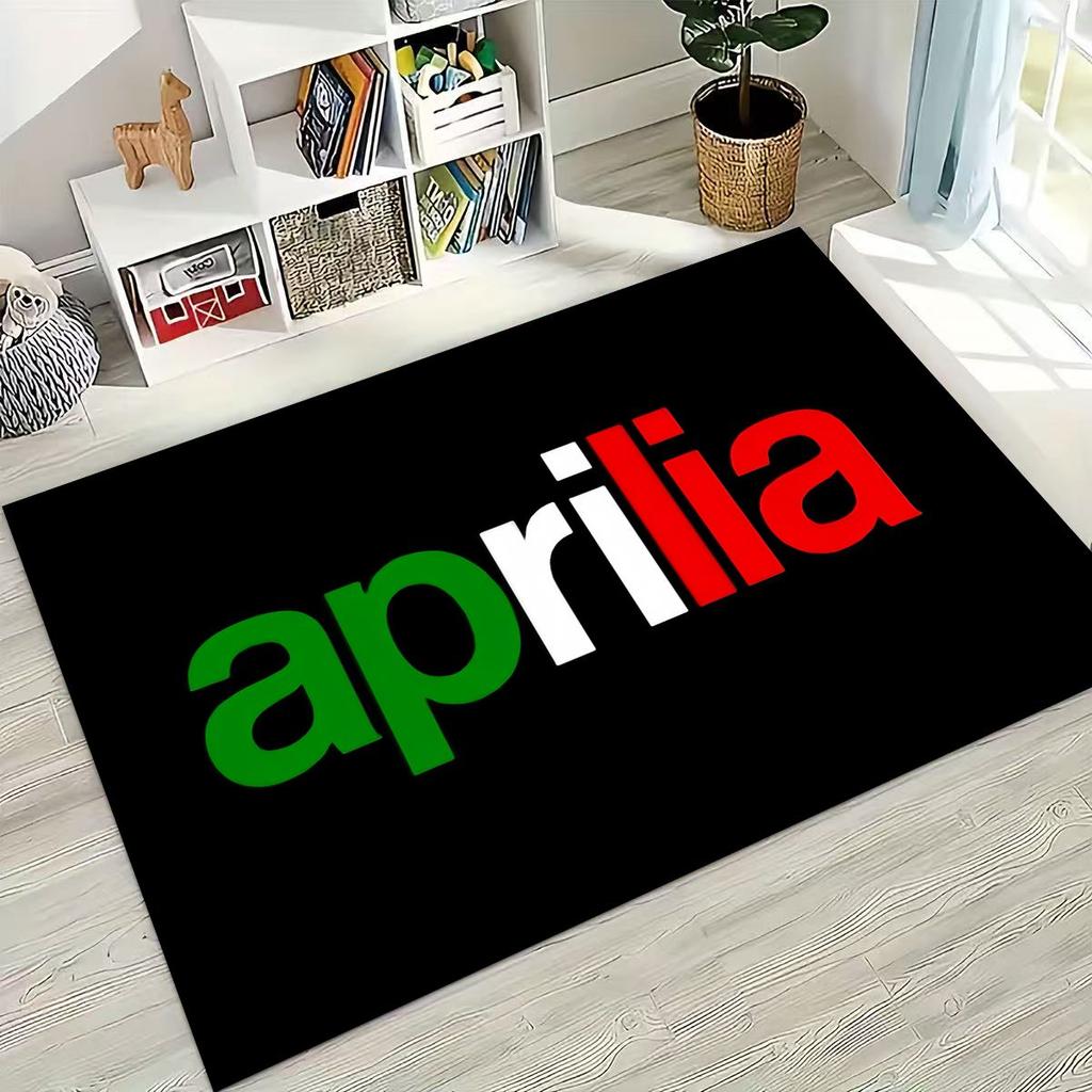 Motorcycle Aprilia Sign Racing Car Carpet Rug for Bedroom Living Room Sofa Home Doormat Decor,Large Kids Play Non-slip Floor Mat
