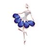 Atmospheric Ballet Lady Crystal Brooch Creative Diamond Brooch Wedding Clothing Accessories