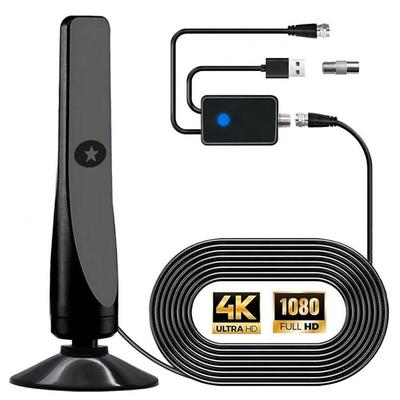 4K HD Цифровой ТВ Антенный Усилитель Сигнала Бустер Комнатный 50 Миль Высокий Коэффициент Усиления Приемник Сигнала Спутниковая Тарелка Телевизоры Приемник