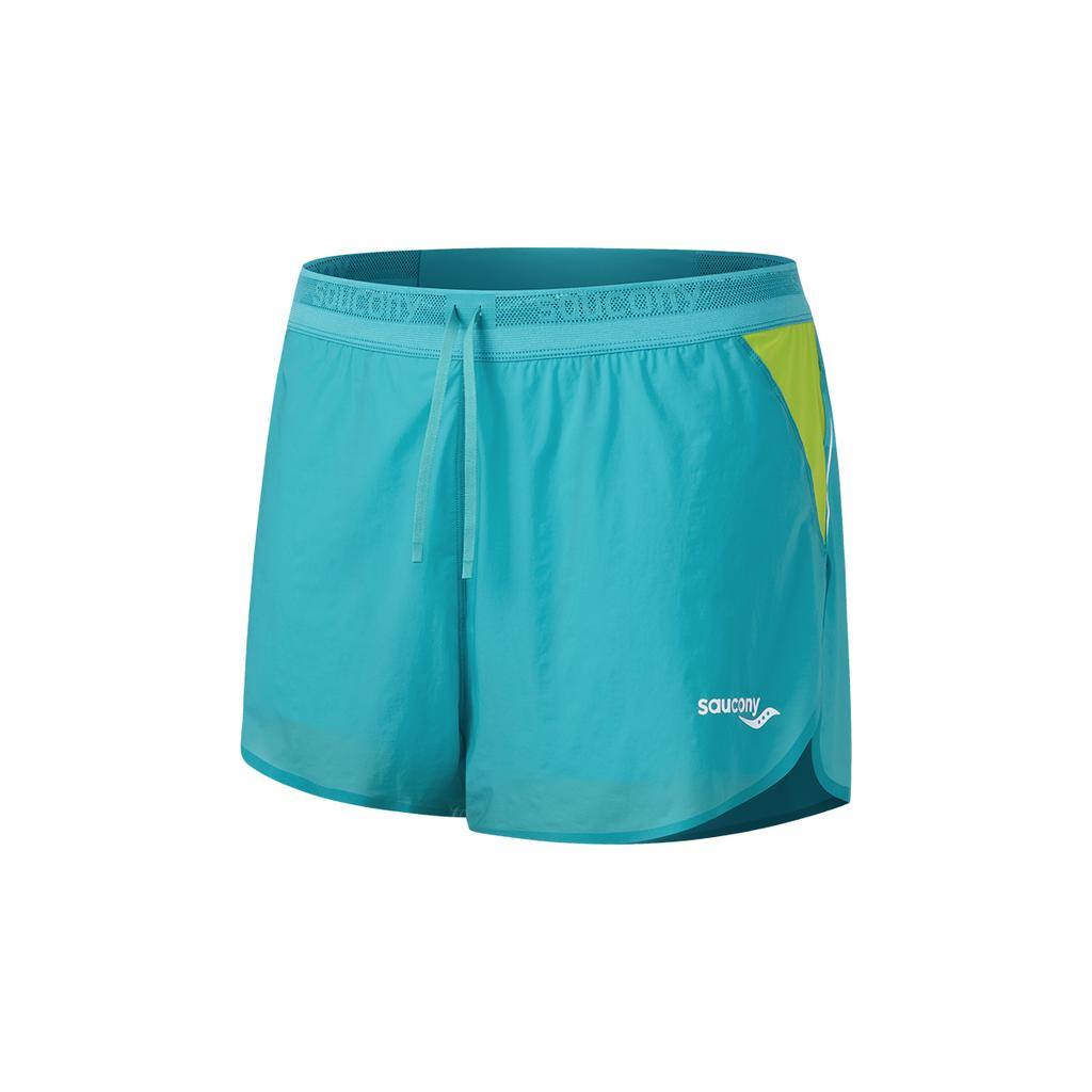 SAUCONY Racing Running Series Logo Letter Comfortable Lace-Up Casual Shorts Men Shorts Ceramic-Green SA2250DP64T-GE203