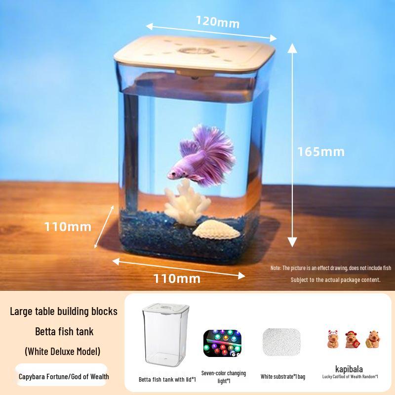 Мини-аквариум для петушков - Декор для аквариума с микроландшафтом.