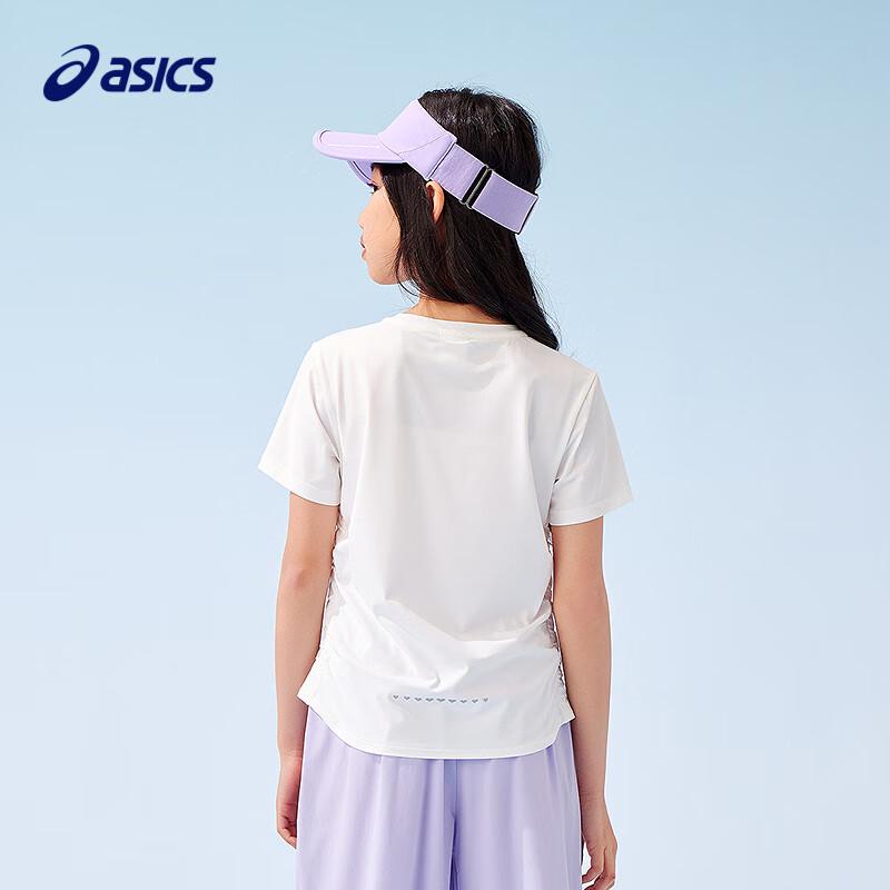Asics Детская летняя вязаная футболка с коротким рукавом для девочек 2025