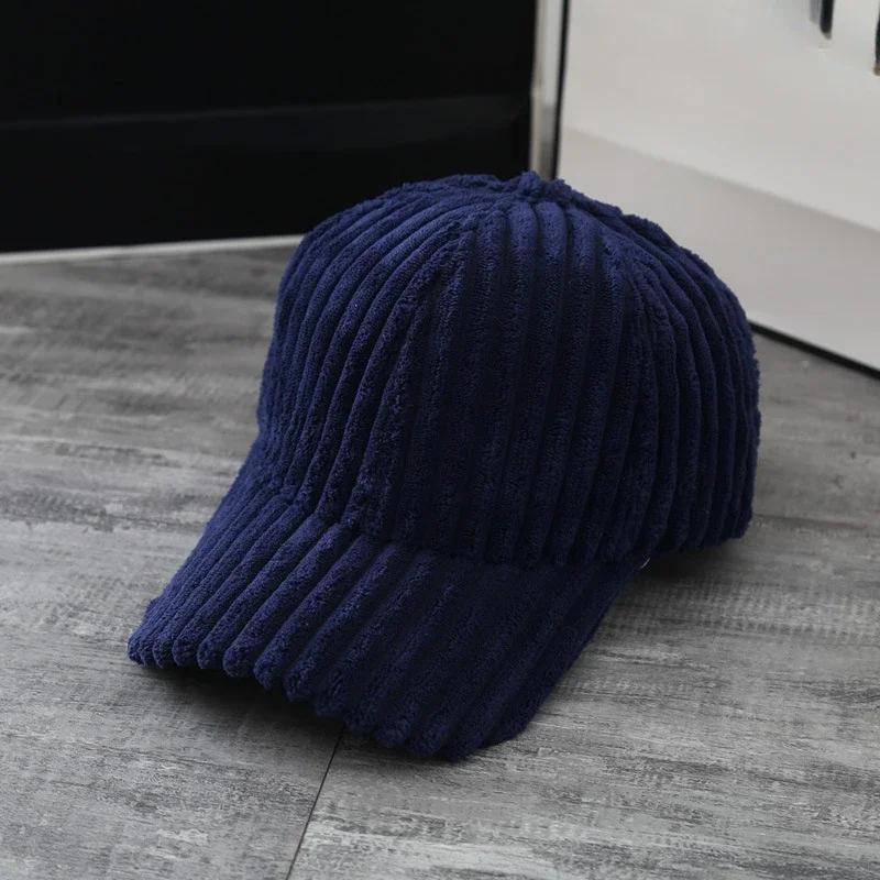 Outdoor Sports Travel Ajustable Baseball Caps Women Corduroy Baseball Cap Men Snapback Hat Winter Hats Girls