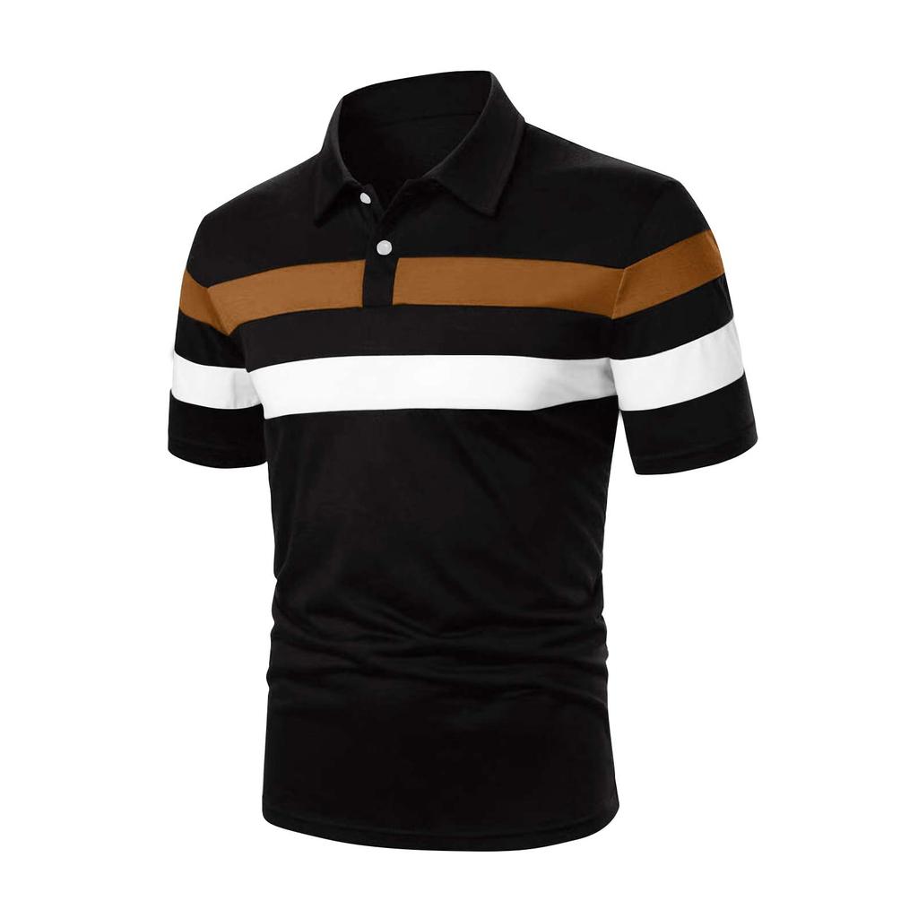 Men's Summer Leisure Culture Breathable Short Sleeved Shirt Top