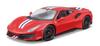 Bburago Scale Ferrari 488 Pista Red Race Sports Car Diecast Model Car Finished Product 1/24 / 18-26026