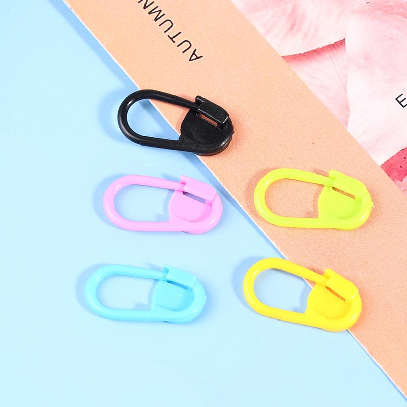 100 шт. маркер смешанного цвета, маленькая булавка, пластиковый вязальный крючок, инструмент для вязания