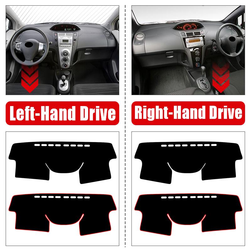 Для Toyota Yaris Vitz 2006 2007 2008 2009 2010 2011 Крышка приборной панели автомобиля Защита от света Солнцезащитный козырек Коврики с защитой от ультрафиолета Нескользящие коврики