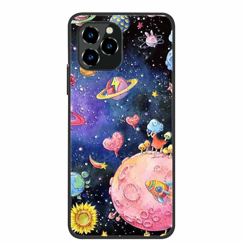 Для Oukitel C21 Pro Чехол Роскошный 3D Рельефный Цветок Силиконовый Чехол для Телефона Для C21pro Ударопрочный Coque Рельефные Цветы Funda Capa