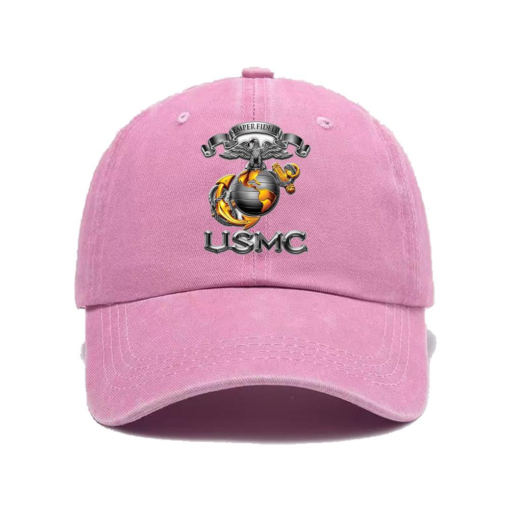 Повседневная многофункциональная бейсболка с принтом USMC, стираная, подходит для гольфа, повседневной носки и активного отдыха, унисекс, для гольфа
