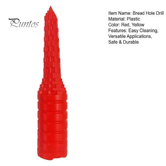 Hot Dog Bun Hole Drill Prevent Leaks Sausage Bun Hole Maker Easy Clean Baking Supplies for BBQ Grilling Home Kitchen Bakery