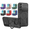 Магнитный чехол-броня для Samsung Galaxy A05 A05S A06 A07 A12 A13 A14 A15 A16 A17 A25 A26 A33 A35 A55 A56 4G 5G Чехол с кольцом-подставкой