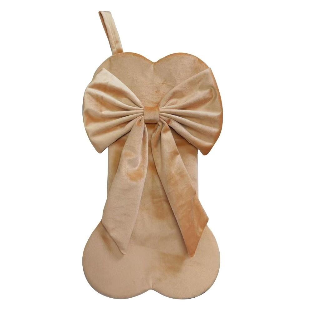 Home Decoration Christmas Gift Bag Bone Shape Xmas Tree Hanging Socks Christmas Ornaments Wall