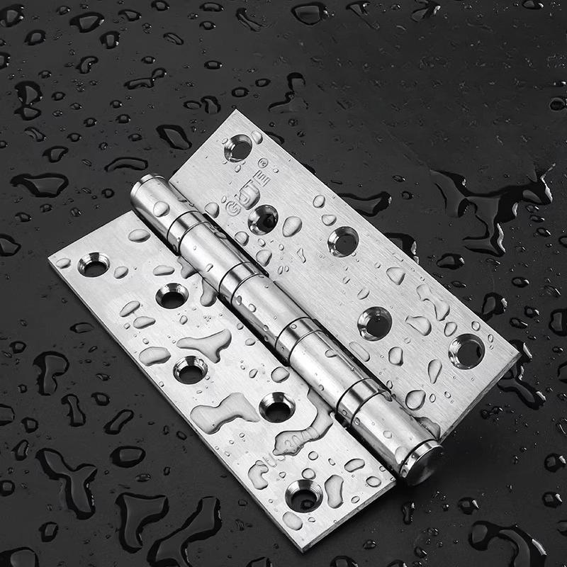 4/5 Inches 2Pcs (1 Pair) Door Butt Hinges Furniture Hardware Accessories 304 Stainless Steel Flat Door Thick High Quality Hinge