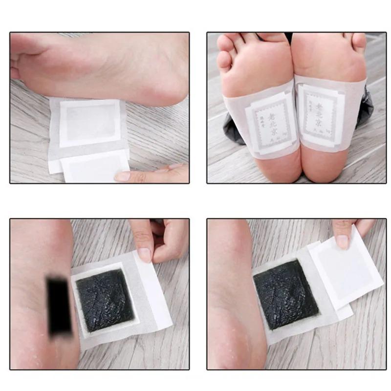 Старый Пекинский Пластырь для Ног Майская Трава Бамбуковый Уксус Пластырь для Ног Улучшить Сон Снять Стресс Увлажняющий Патч для Ног 1/10/30 Шт.