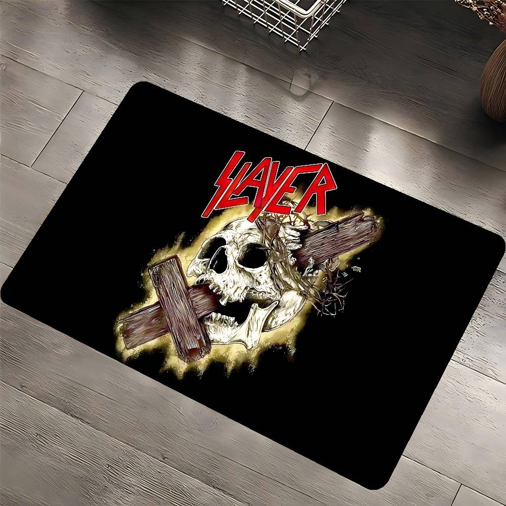 S-Slayer Хэви-метал группа Музыкальный коврик для двери Детская комната Спальня Декорация Балкон Противоскользящий придверный коврик Коврик для гостиной Ковер