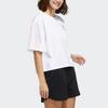 Adidas Футболка Neo W Fav May Tee 1, повседневная, спортивная, в полоску, с круглым вырезом и коротким рукавом, женские топы, белая GP7135
