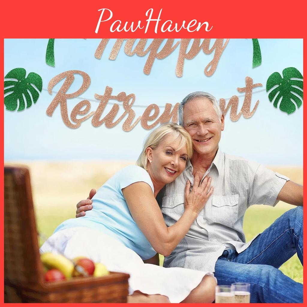Retirement Theme Party Banner And Tassel With For Summer Event And Background Decor