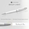 Шариковая ручка Cross Bailey Light White, оригинальный импортный продукт на масляной основе NAT0742-2
