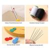 Retractable Magnetic Needle Holder Box with Thread Unpicker Large Eye Needle Thimble Multifunctional Sewing Tool Set