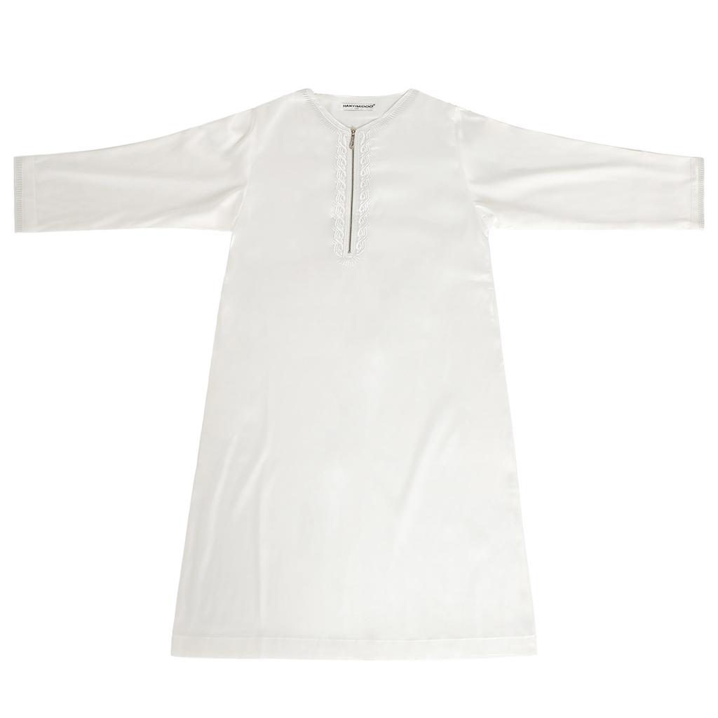 Muslim Saudi Arab Kids Boys Kaftan Robe Dishdasha Abaya Thobe Jubba Thoub Dress