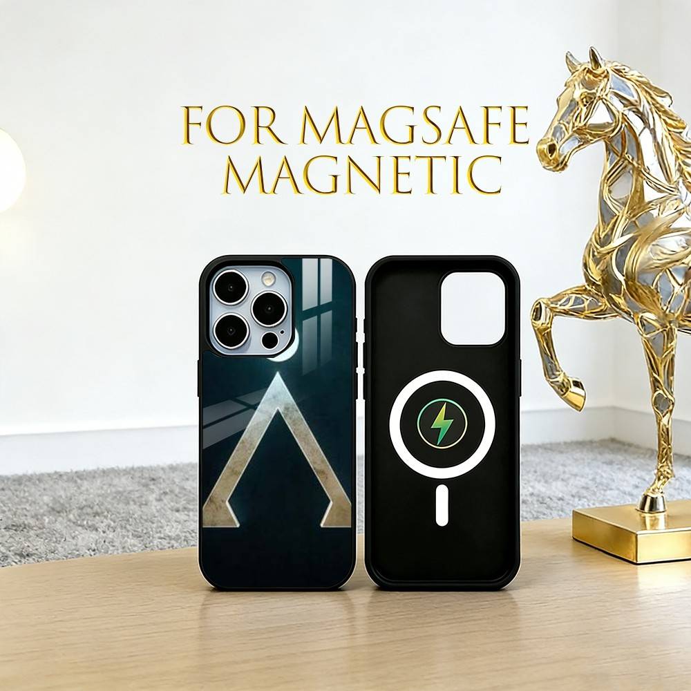 Чехол для телефона Stargate A-Atlantis для iPhone 17, 16, 15, 14, 13, 12, 11 Plus, Pro, магнитный с беспроводной зарядкой Magsafe