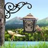 Garden Iron Hook Bracket Bird Pattern Metal Wall Mounted Flower Pot Basket for Outdoor Indoor Hanging Plant Supplies