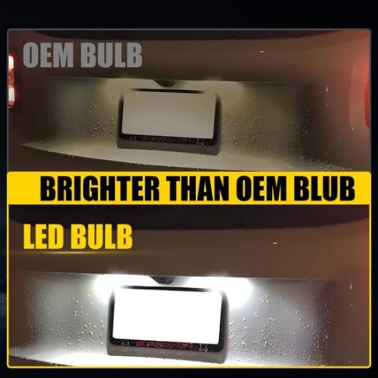 18LED License Plate Light Rear Bumper Tag Assembly Lamp For 2016- Fiat 500X