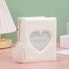 3-inch Photo Album Album Love Hollow Photocard Holder with Heart Pendant Cards Collect Book Album