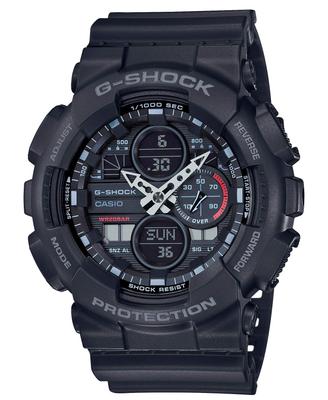 Casio Черные Часы G-SHOCK GA-140-1A1JF Мужские