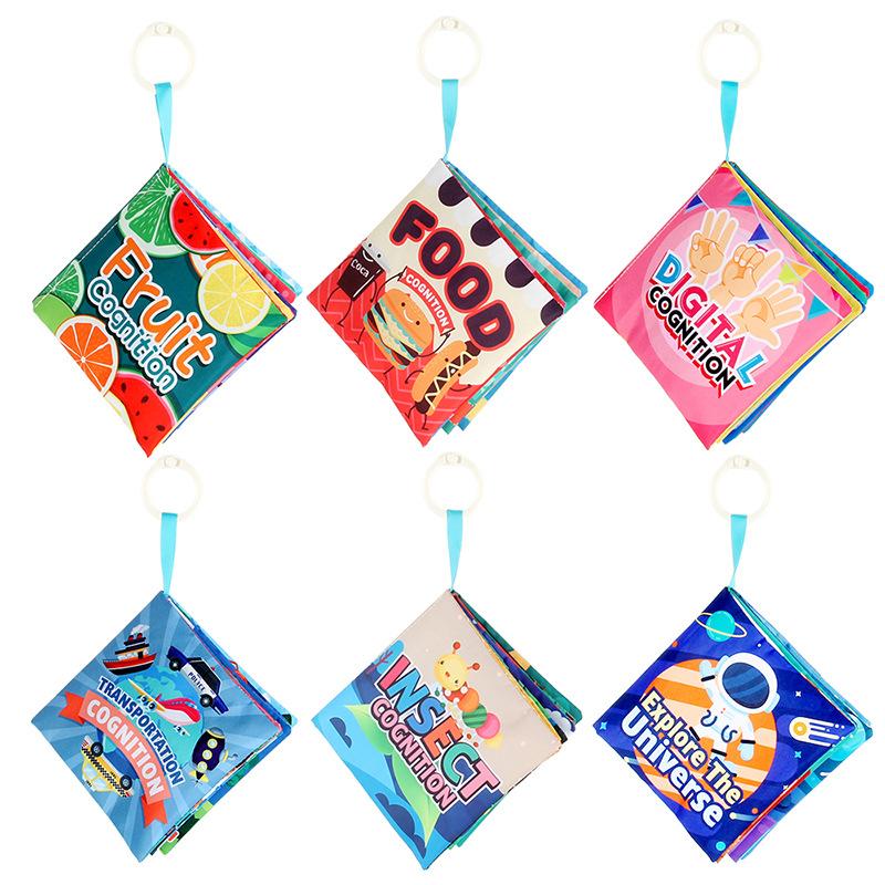 Ткань Младенческая Мягкая Ткань Книга Детские Ранние Познавательные Принадлежности Образовательные