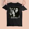 Новая черная хлопковая футболка с коротким рукавом The Sisters of Mercy's Emma