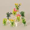 9 Colors Dollhouse Miniature 1:12 Finished Flower Green Luo Plant  Miniature Dollhouse Decorations
