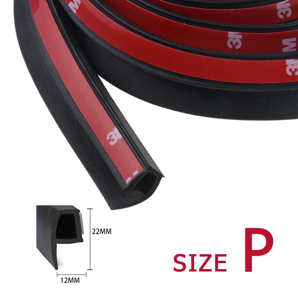 Уплотнитель двери автомобиля типа PZD, резиновая лента EPDM, шумоизоляция, защита от пыли, звукоизоляция, прочный автомобильный уплотнитель 3M, 2 метра