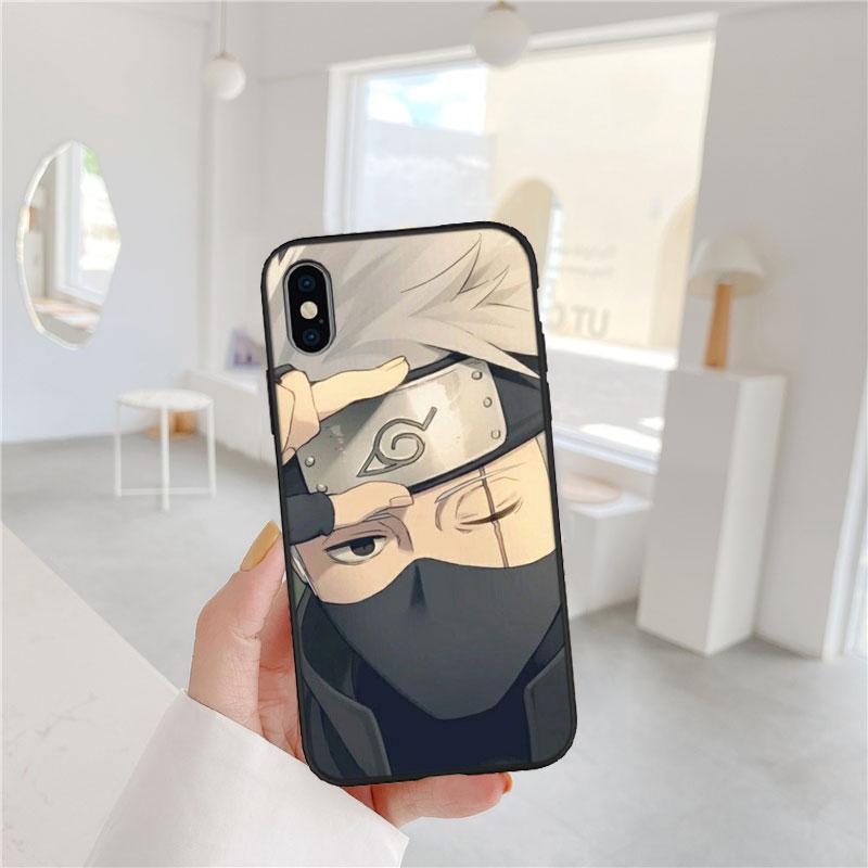 PP49 Naruto Kakashi Soft Shell Phone Case for Samsung Galaxy S20 S21 S22 Ultra FE + Plus A21S A22 A24 A25 A26 A30 A30S A31