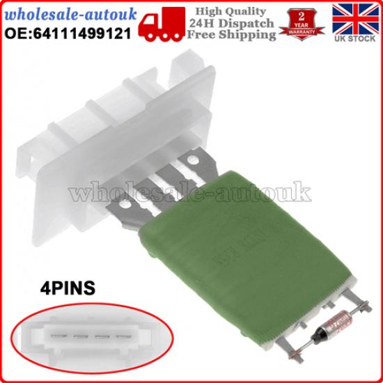 For Mini One 04-07 Mini One D 03-06 Mini Cooper Blower Fan Motor Heater Resistor