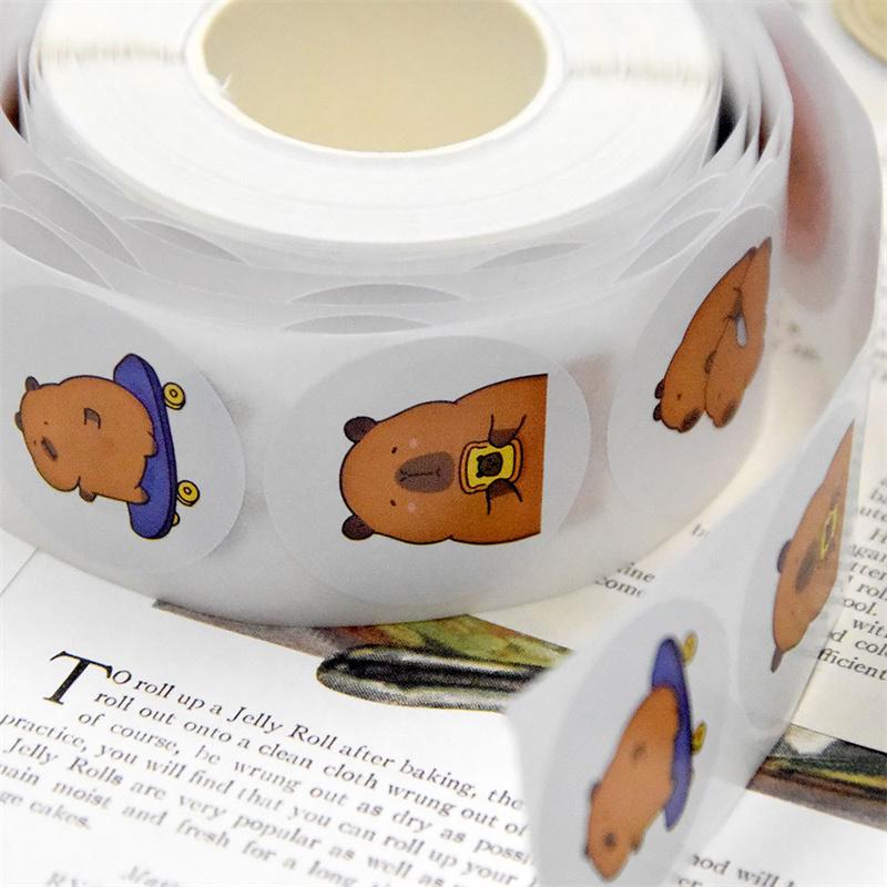 500 шт. мультяшные милые наклейки капибара наклейки украшения сделай сам телефон ноутбук чемодан ноутбук холодильник дети наклейки