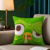 DDuolingo Owl DDuo Pillow Case Short Plush Print Cushion Cover Square Throw Pillow Covers Sofa Home Decor