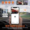 3-канальная видеокамера для автомобиля 1080P Автомобильная камера WIFI Видеорегистратор 2 объектива Камера переднего и заднего вида Автомобильный видеорегистратор Черный ящик Автомобильные аксессуары