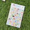 Cute Transparent Cartoon Sushi Burger Stickers for Scrapbook Phone Case Personalized DIY Decoration 1pc Arts Crafts