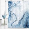 9 Color Luxury Blue Marble Shower Curtain Modern Ombre Fabric Cloth Watercolor Shower Curtains for Bathroom Decor