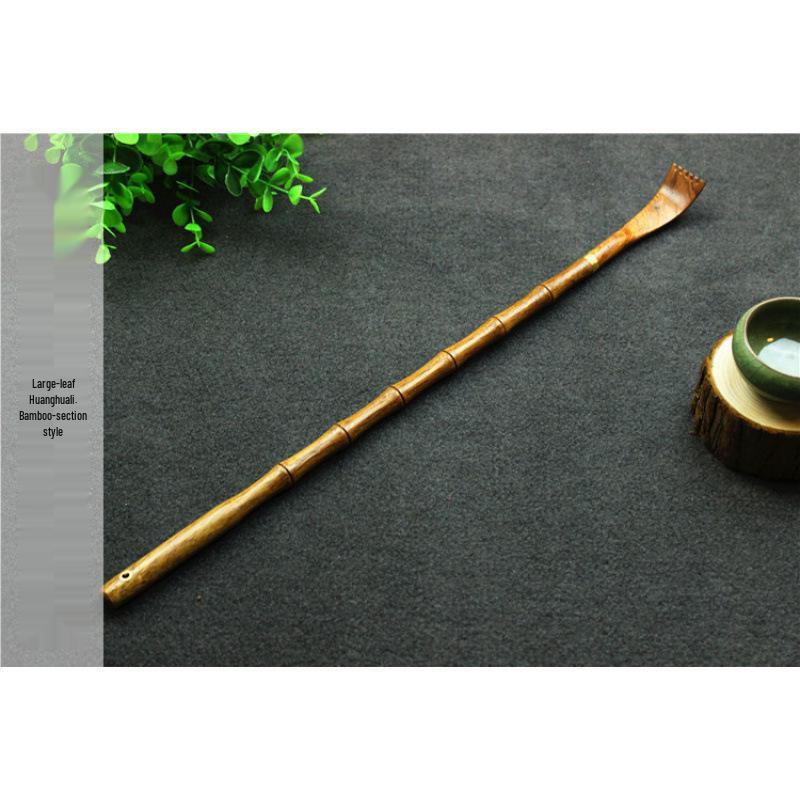 Скребок для спины из черного дерева с нержавеющей сталью - Облегчение зуда всего тела