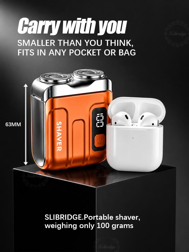 mens electric shaver rechargeable waterproof mini portable beards razor wet/dry