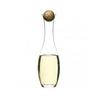 Carafe À Vin - Oval Oak - Transparent - Verre - Compatible Lave-vaisselle - Design Contemporain