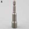 1Pc 1/4 Inch Hex Shank Tool 6-19mm Socket Magnetic Nut Driver Adapter Drill Bit